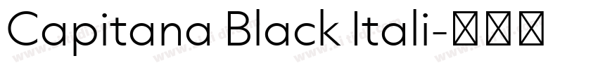Capitana Black Itali字体转换